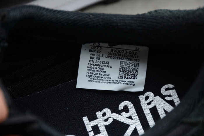 NIKE LD WAFFLE SACAI BLACK NYLON BV0073-002