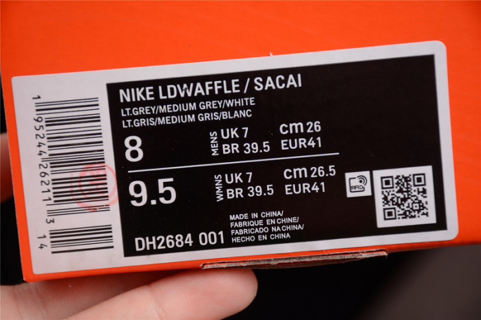 FRAGMENT DESIGN X SACAI X LDV WAFFLE 