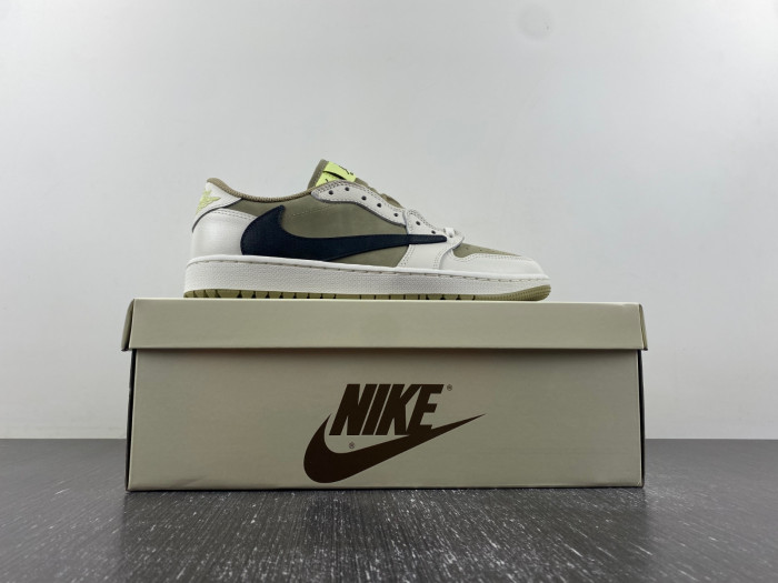 Air Jordan 1 Retro Low Golf Travis Scott Neutral Olive  FZ3124-200