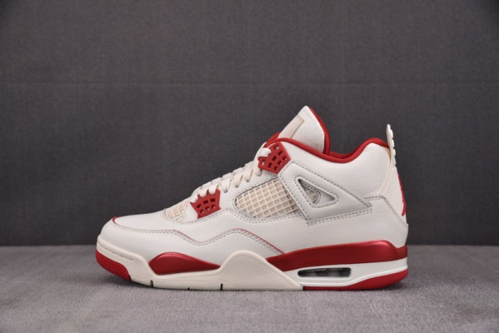 Air Jordan 4 Retro Pale Ivory Sierra Red (Women''s) HV0823-108