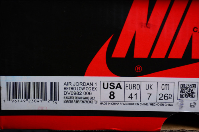 Air Jordan 1 Retro Low "Dark Smoke Grey" DV0982-006