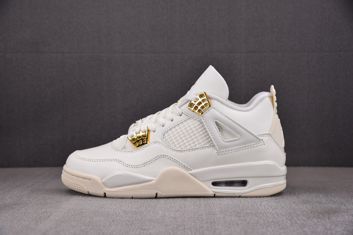 Women''s Air Jordan 4 Sail Metallic Gold AQ9129-170