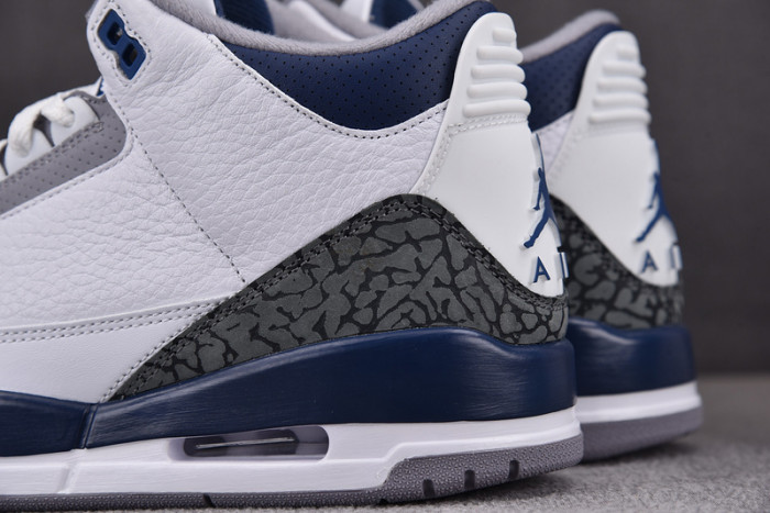Air Jordan 3 White Midnight Navy CT8532-140