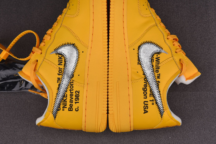 Nike Air Force 1 Low OFW ICA University Gold DD1876-700