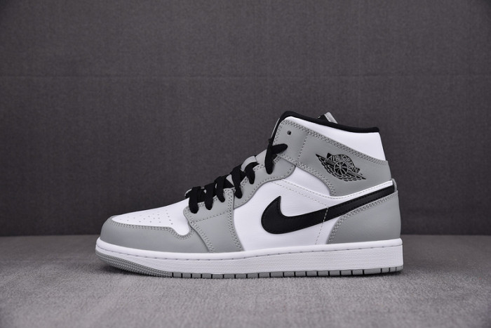 AIR JORDAN 1 MID LIGHT SMOKE GREY 554724-092