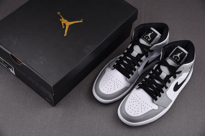 AIR JORDAN 1 MID LIGHT SMOKE GREY 554724-092