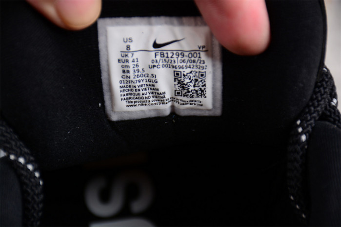 AMBUSH x Nike Air More Uptempo Low “Black/White” FB1299-001