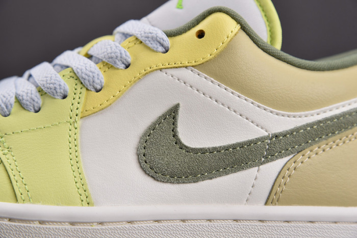 Air Jordan 1 Low Sail White Oil Green FD9906-131