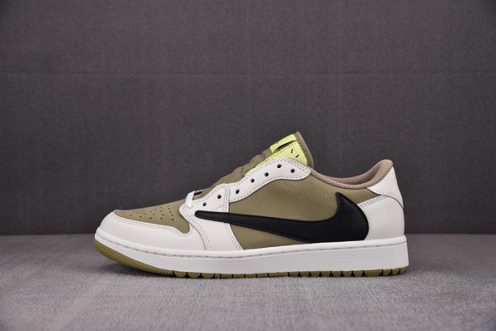 Air Jordan 1 Retro Low Golf Travis Scott Neutral Olive  FZ3124-200