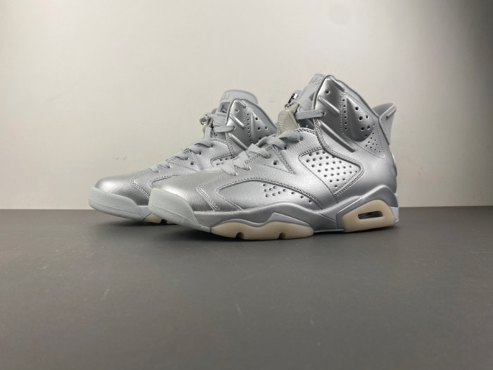 Air Jordan 6 Retro PSG Paris Saint-Germain Silver IQ5135-001