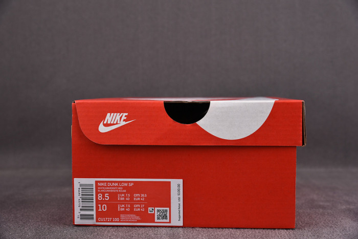 NIKE DUNK LOW SP “UNIVERSITY RED” CU1727-100