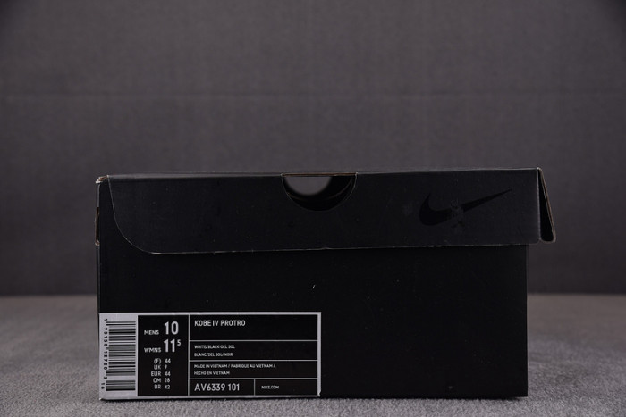 Nike Kobe 4 Protro White Black Del Sol  AV6339-101